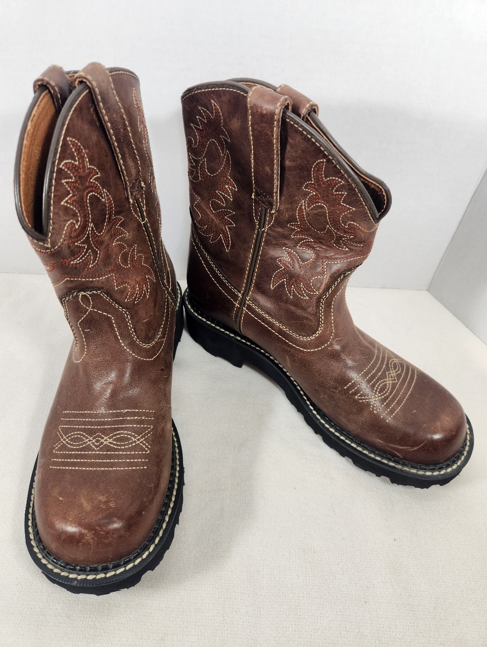 Ariat Fatbaby Heritage Dapper Western Boot Women's Size 8.5B Brown Leather NWOT